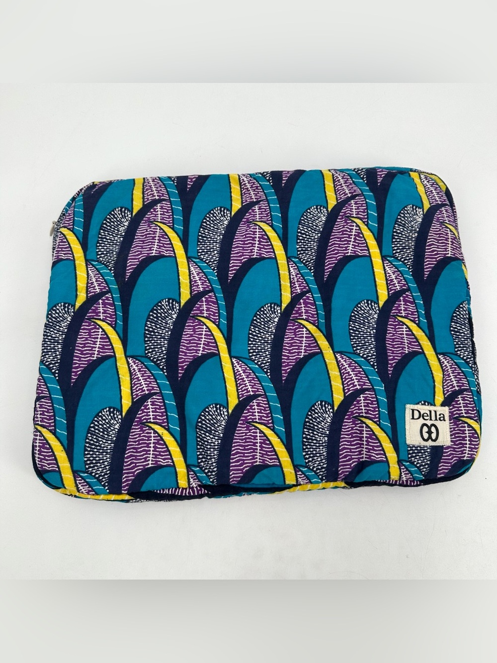 DELLA 13' Macbook Case in Everglades Print Zippered Cloth Bag Sustainable Tech